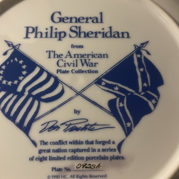 The American Civil War Plate Collection General Philip Sheridan 0925A - Picture 3 of 3